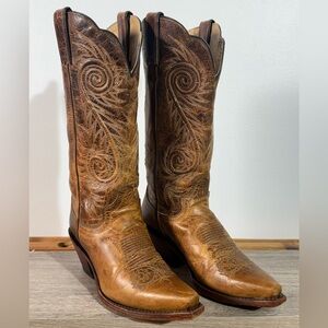 Justin Women’s Size 7.5 B Western Cowgirl Boots Damiana Leather Snip Toe L4332